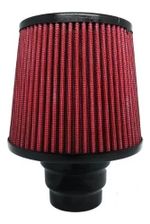 FILTRO AR ESPORTIVO DUPLO FLUXO 12CM ALTURA MULTIBOCAL ALUMÍNIO VERMELHO-062