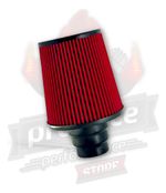 FILTRO AR ESPORTIVO DUPLO FLUXO 15CM ALTURA MULTIBOCAL ALUMÍNIO VERMELHO-062
