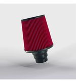 FILTRO AR ESPORTIVO DUPLO FLUXO 15CM ALTURA MULTIBOCAL ALUMÍNIO VERMELHO-062