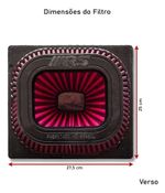 FILTRO AR ESPORTIVO INBOX DODGE RAM 2500 5.I 330CV TURBO DIESEL 2003 ATÉ 2009 E SIMILARES VERMELHO-062