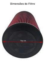 FILTRO AR ESPORTIVO INBOX FIAT BRAVO T-JET 1.4 152CV 2011 ATÉ 2017 VERMELHO-062