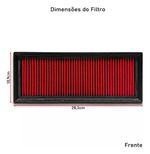 FILTRO AR ESPORTIVO INBOX FIAT PALIO 1.4 ATTRACTIVE 2011 EM DIANTE E SIMILARES VERMELHO-062