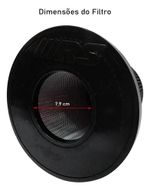FILTRO AR ESPORTIVO INBOX FORD RANGER XL 3.0 V6 GASOLINA 1995 ATÉ 1997 E SIMILARES VERMELHO-062