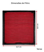 FILTRO AR ESPORTIVO INBOX GM CRUZE SPORT 1.8 16V 144CV 2011 ATÉ 2016 E SIMILARES VERMELHO-062