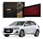 FILTRO AR ESPORTIVO INBOX GM ONIX LT 1.0 3C TURBO 2019 EM DIANTE E SIMILARES VERMELHO-062