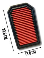 FILTRO AR ESPORTIVO INBOX HYUNDAI HB20 1.6 16V 2012 EM DIANTE E SIMILARES VERMELHO-062