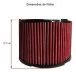 FILTRO AR ESPORTIVO INBOX TOYOTA HILUX 3.0 2001 ATÉ 2015 E SIMILARES VERMELHO-062