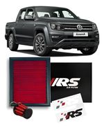 FILTRO AR ESPORTIVO INBOX VW AMAROK 2.0 16V 180CV TDI BITURBO DIESEL 2015 EM DIANTE E SIMILARES VERMELHO-062