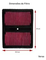 FILTRO AR ESPORTIVO INBOX VW UP TSI 1.0 12V 105CV TURBO E SIMILARES VERMELHO-062