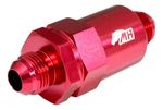 FILTRO COMBUSTÍVEL LAVÁVEL PEQUENO 30 MICRONS MACHO AN10 VERMELHO-048