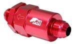 FILTRO COMBUSTÍVEL LAVÁVEL PEQUENO 30 MICRONS MACHO AN8 VERMELHO-048