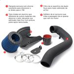 Intake Filtro Esportivo Motor Clio 1.6 16v 2001 A 2009 K4m Azul