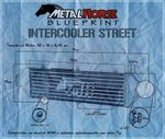 INTERCOOLER ALUMÍNIO STREET ENTRADA/SAÍDA 2´1/2 710X160X63,5MM-048