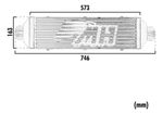 Intercooler Racing Pequeno 3pol Core 5pol Maior Fluxo- Mh