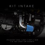 KIT INTAKE PEUGEOT 206 1.6 16V 2001 EM DIANTE COM FILTRO AZUL-057