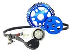 Kit Polia Roda Fônica Vw Ar Fusca Brasilia Kombi Poli-v 4pk Azul