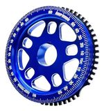 Kit Polia Roda Fônica Vw Ar Fusca Brasilia Kombi Poli-v 4pk Azul