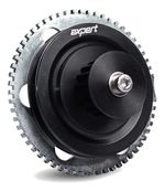 POLIA RODA FÔNICA COM SUPORTE SENSOR E ENGRENAGEM PARA BOMBA ÓLEO ESPERA PARA DAMPER VW AP 16V PRETA-027