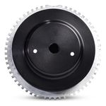 POLIA RODA FÔNICA COM SUPORTE SENSOR GM CHEVETTE PRETA-027