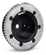 POLIA RODA FÔNICA COM SUPORTE SENSOR GM CHEVETTE PRETA-027