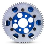 POLIA RODA FÔNICA POLI-V COM SUPORTE SENSOR VW AP 8V AZUL-027