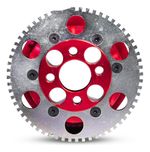 POLIA RODA FÔNICA POLI-V COM SUPORTE SENSOR VW AP 8V VERMELHA-027