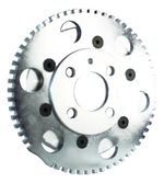 POLIA RODA FÔNICA STREET COM SUPORTE SENSOR VW AP 8V PRATA-027