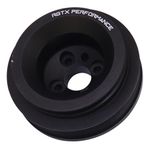 POLIA RODA FÔNICA V + POLI-V 2 CANAIS COM SUPORTE SENSOR VW GOLF MK3 PRETA-0112