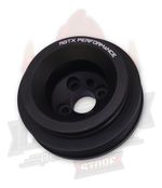 POLIA RODA FÔNICA V + POLI-V 2 CANAIS COM SUPORTE SENSOR VW GOLF MK3 PRETA-0112