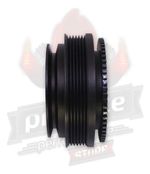POLIA RODA FÔNICA V + POLI-V 2 CANAIS COM SUPORTE SENSOR VW GOLF MK3 PRETA-0112