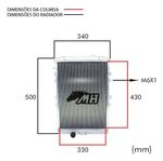 RADIADOR ÁGUA RACING ALUMÍNIO VW GOL G1 E SIMILARES-048