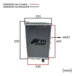 RADIADOR ÁGUA RACING ALUMÍNIO VW GOL G2 E SIMILARES-048
