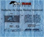 Radiador De Água Racing Bilateral Universal 75cm X 37cm - Mh