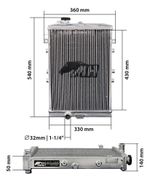 Radiador De Água Racing Completo C/ Tampa Vw Gol Quadrado Mh