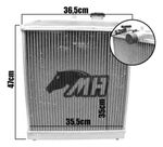 Radiador De Água Racing Honda Civic 92-00 - Metal Horse