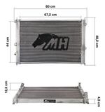 Radiador De Água Racing Honda Civic Touring / Si Gen X 15-22