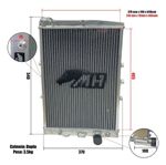 Radiador De Água Racing Para Volkswagen Vw Gol Bola G3 / G4