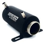 RESERVATÓRIO ÁGUA 500ML UNIVERSAL ENTRADA ESPIGÃO 9MM E SAÍDA ESPIGÃO 16MM PRETO TEXTURIZADO-071