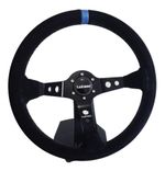VOLANTE DAKAR CAMURÇA PRETO TARJA AZUL-041