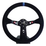 VOLANTE DAKAR CAMURÇA PRETO TARJA AZUL-041