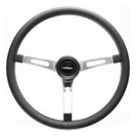 VOLANTE HEMI S COURO PRETO HASTE POLIDA-041