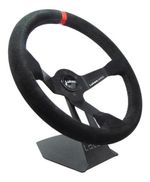 VOLANTE WRC CAMURÇA PRETO TARJA VERMELHA-041