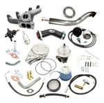 KIT TURBO COMPLETO VW AP 8V CARBURADO PULSATIVO PARA CIMA FAROL BASE TURBINA T3-055