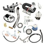KIT TURBO COMPLETO VW AP 8V INJETADO MI PULSATIVO PARA CIMA FAROL BASE TURBINA T3-055