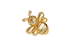 PUXADOR ABELHA 40mm CRISTAL CONCAVO SS10 GOLD ESCOVADO