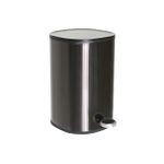 Lixeira 5L Redonda Preta com Pedal 