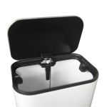 Lixeira 5L Retangular Branca com Pedal 