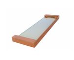 Porta Shampoo Retangular Vidro Metric Red