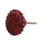 Puxador Metal Circular Flor Rosé