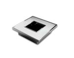Puxador Square 38MM Embutir C/ Fundo - Inox Polido/ Cromado
